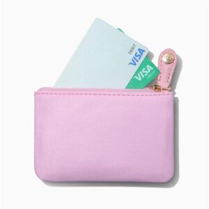 STONEY CLOVER LANE Pink Zipper Card Case (NEW!)